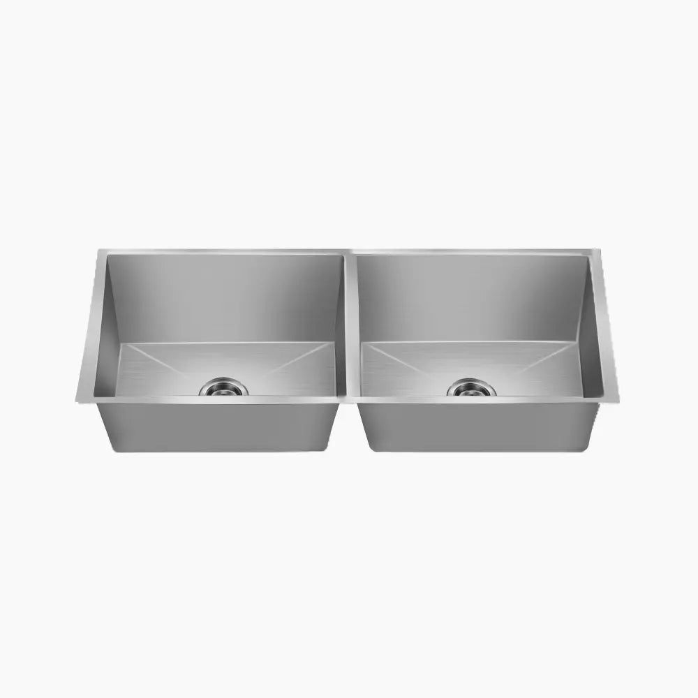SS SINK 2.0 BOWL W/O DRAINBOARD (DEPTH 9.5INCH)MONET LARGE (1MM THICKNESS) - NIRALI -  ( SATIN - MAGNUS ELITE RANGE - 1155x510 mm - 45inchX20inch )