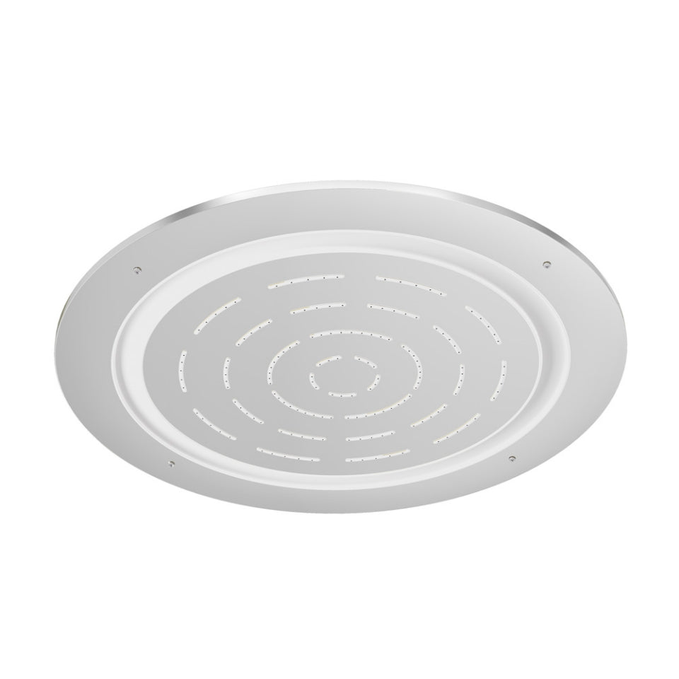 MAZE ROUND CEILING W/REM&INST KIT W/LED - JAQUAR FAUCETS - ( CHROME - OVERHEAD SHOWER - 15x450 mm - 0.5inchX18inch )