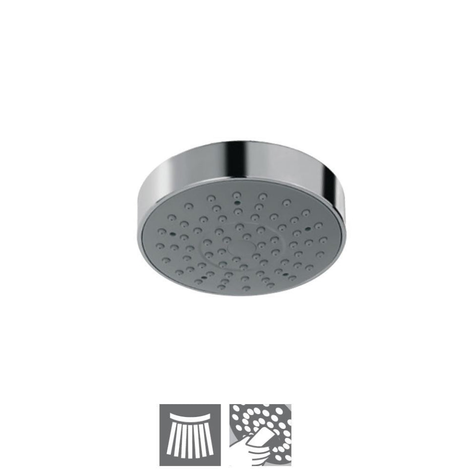 ROUND S.FLOW 100MM - JAQUAR FAUCETS -  ( CHROME - OVERHEAD SHOWER - 0x15 mm - 0inchX0.5inch )