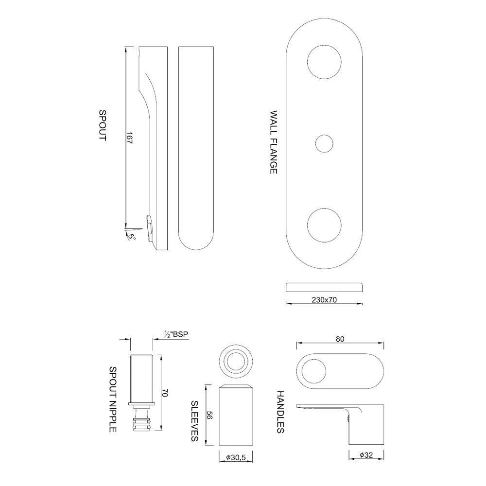 EXP.PARTS KIT FOR S/CON.STOP COCK & SPOUT  - JAQUAR FAUCETS -  ( ANTIQUE BRONZE - ORNAMIX PRIME - 0x0 mm - 0inchx0inch )
