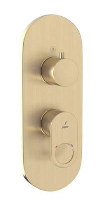 AQUAMAX EXPOSED PART KIT OF SINGLE LEVER SHOWER MIXER WITH 3-WAY DIVERTER AND SLEEVE (COMPATIBLE WITH ALD-783N) - JAQUAR FAUCETS - ( GOLD DUST - ORNAMIX PRIME - 0x15 mm - 0inchX0.5inch )