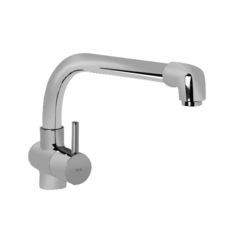 SINK COCK TABLE MOUNTED EXTENDED ELBOW SPOUT - ELVIS - (POLISHED CHROME - FORMA - 0x15 mm - 0inchX0.5inch)