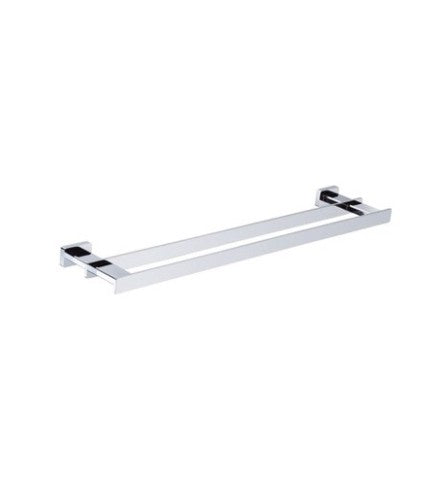 DOUBLE TOWEL RAIL - ARTIZE FAUCET - ( CHROME - QUADRA - 0x600 mm - 0inchX24inch )