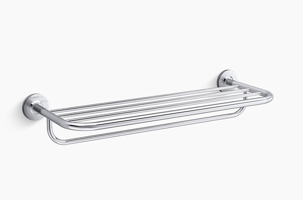 COMPLEMENTARY-EOLIA TOWEL SHELF - KOHLER POPULAR -  ( POLISHED CHROME - POPULAR - 0x610 mm - 0inchX24inch )
