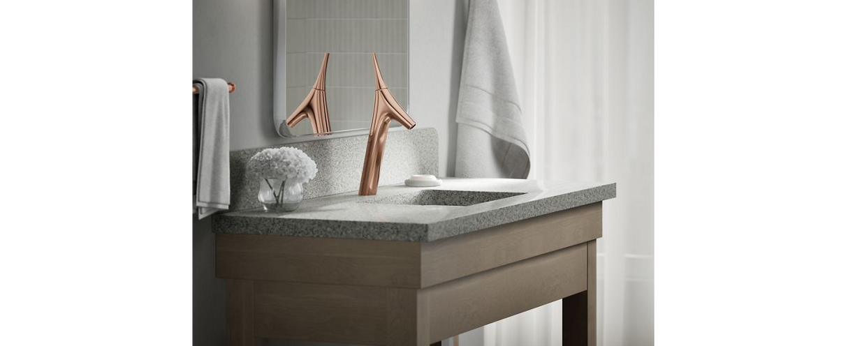 VIVE-SL TALL BASIN MIXER W/PIPES - KOHLER PREMIUM -  ( ROSE GOLD - PREMIUM - 0x15 mm - 0inchX0.6inch )