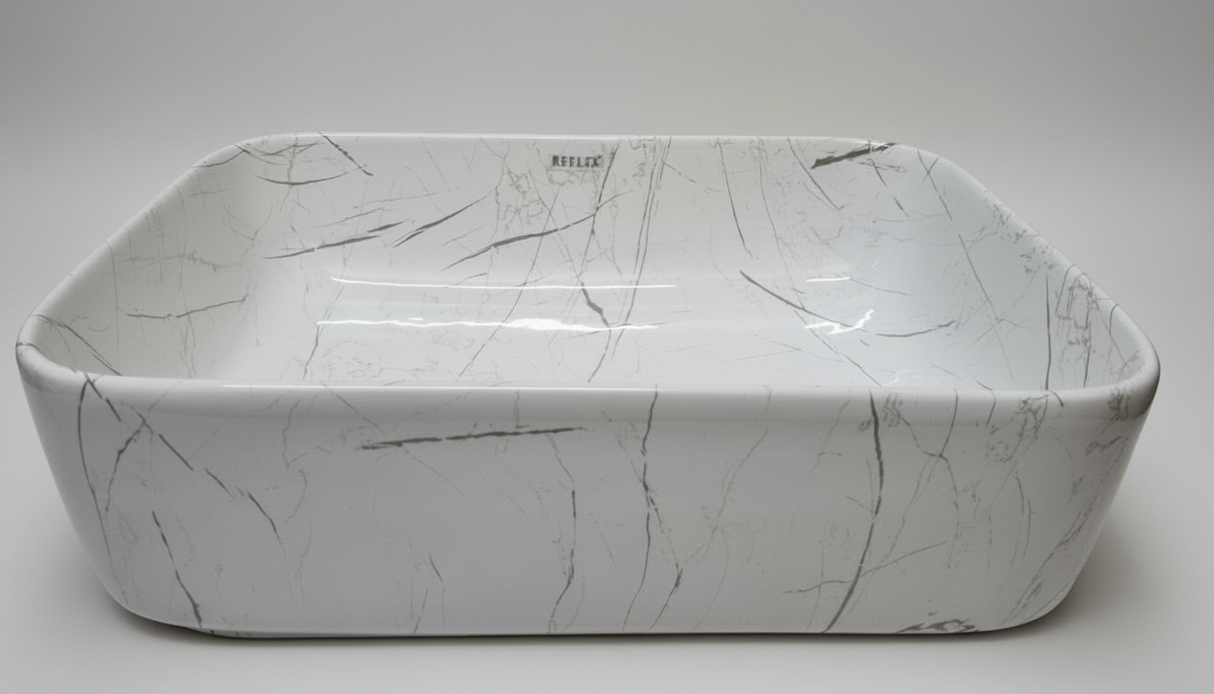 CERAMIC RECTANGLE COUNTER TOP WASHBASIN - BETTER LIVING - ( - - 450x325 mm - 18inchX13inch )