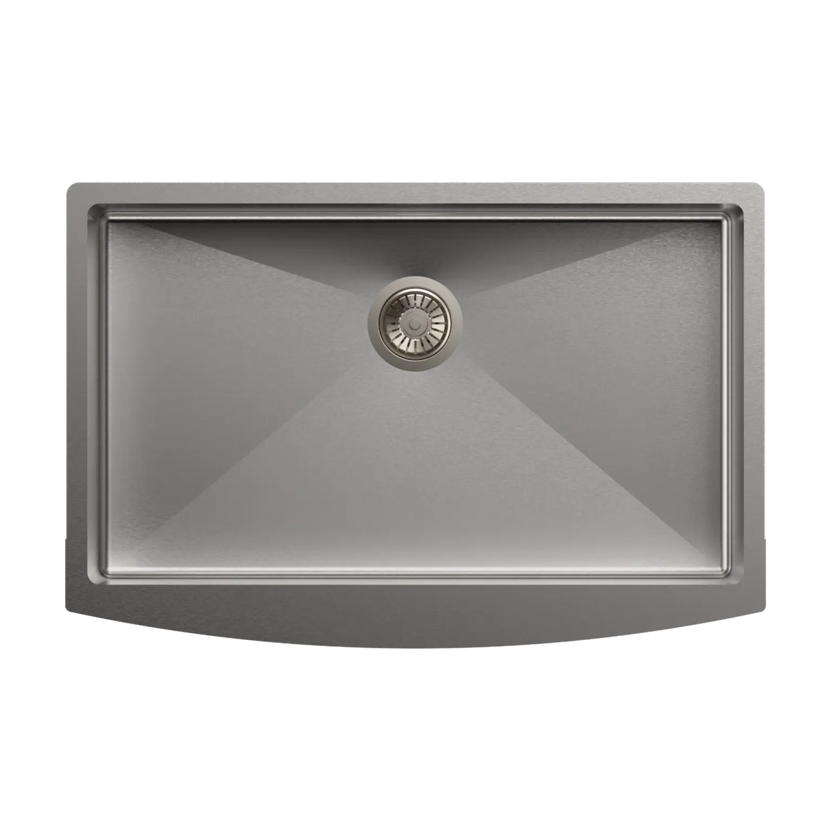 1 BOWL W/O DRAINBOARD (DEPTH 9INCH) THK 1.2MM - CARYSIL -  ( MATT FINISH - APPRON SINK - RADIUS - 837x577 mm - 33inchX22inch )