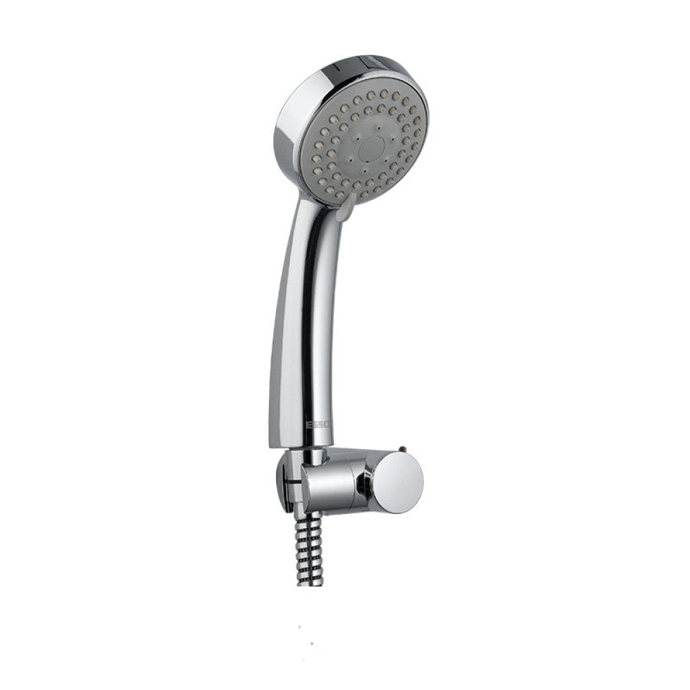 ROUND MULTI FLOW W/O TUBE & HOOK - ESSCO FAUCET - ( CHROME - HAND SHOWER - 15x80 mm - 0.5inchX3inch )