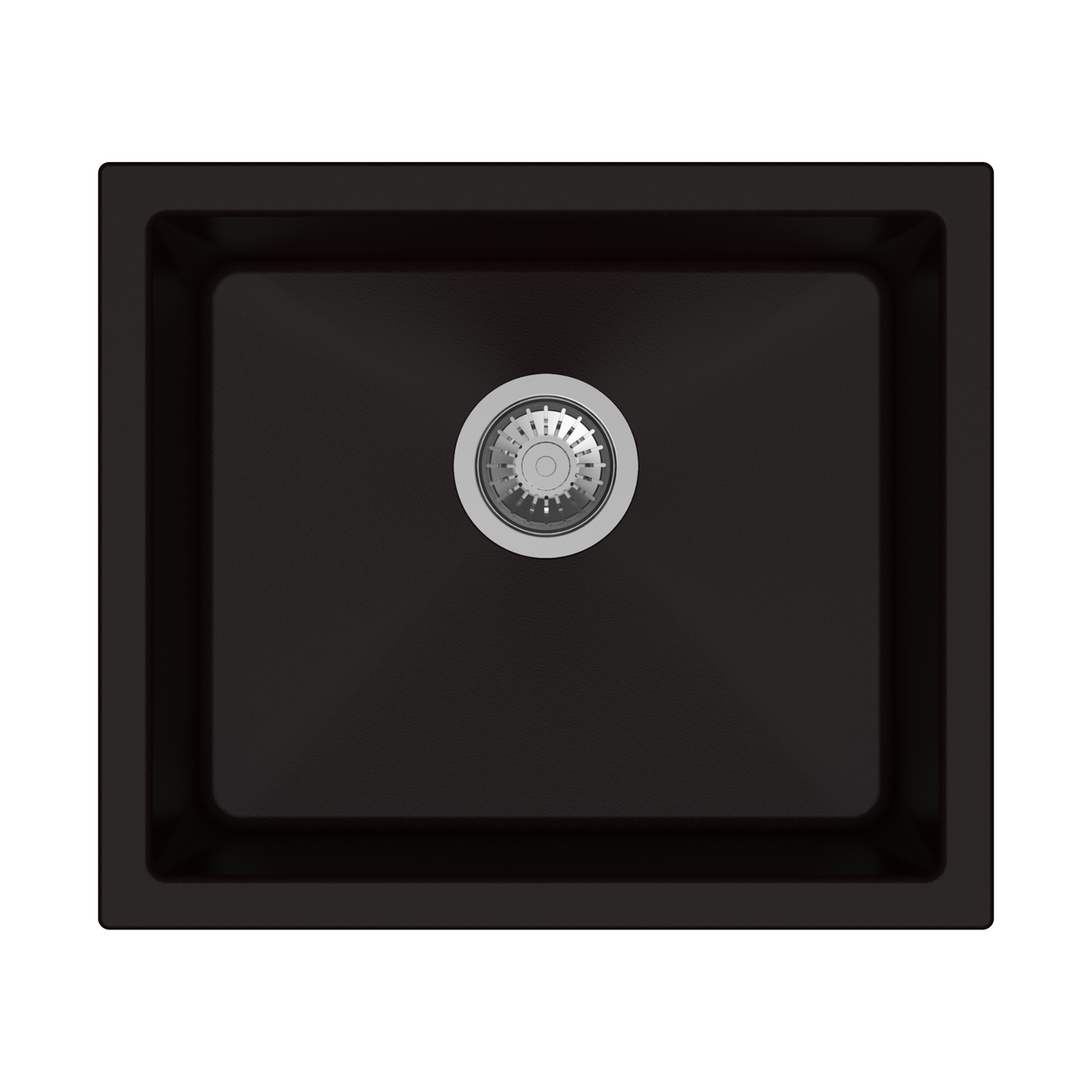 QUARTS 1.0 BOWL W/O DRAIN BOARD (DEPTH 8INCH) - CARYSIL -  ( GRANITE METALLIC BROWN - SALSA - 533x457 mm - 21inchX18inch )