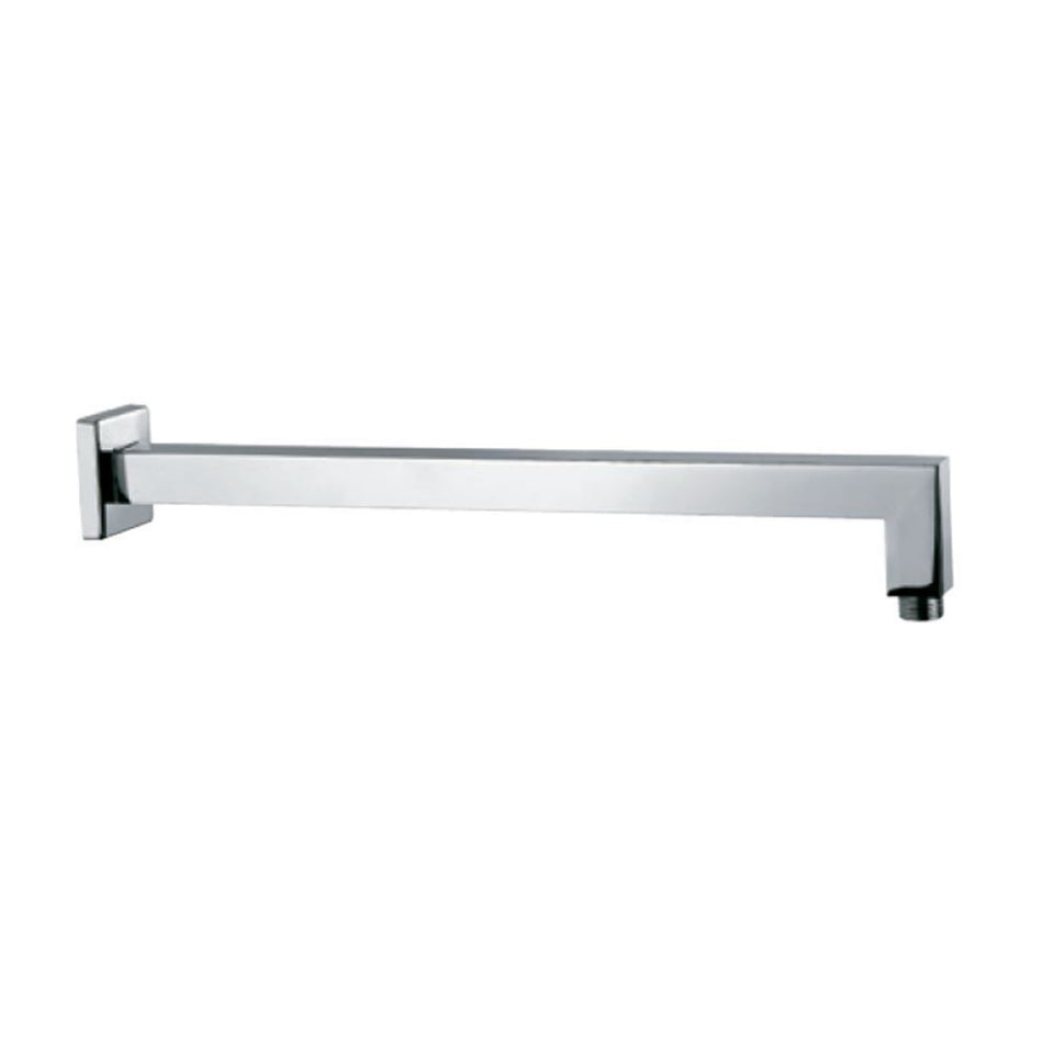 SHOWER ARM SQUARE W/FLANGE - JAQUAR FAUCETS -  ( CHROME - SHOWER ACC. - 15x400 mm - 0.5inchX16inch )