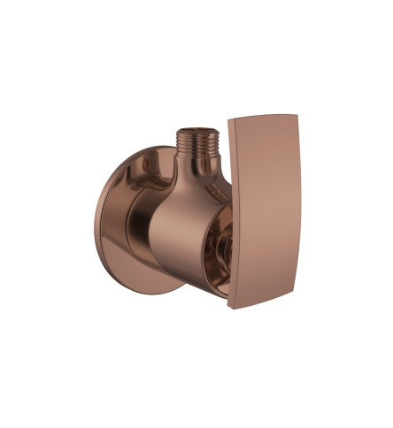 ANGULAR STOP COCK WITH WALL FLANGE - ARTIZE FAUCET - (BLUSH GOLD PVD - SIGNAC - 0x15 mm - 0inchX0.5inch)