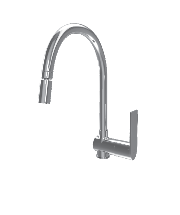SINK COCK TABLE MOUNTED WITH ADJ SWIVEL SPOUT - LUXELET - ( CHROME - FANGO - 0x15 mm - 0inchX0.5inch )
