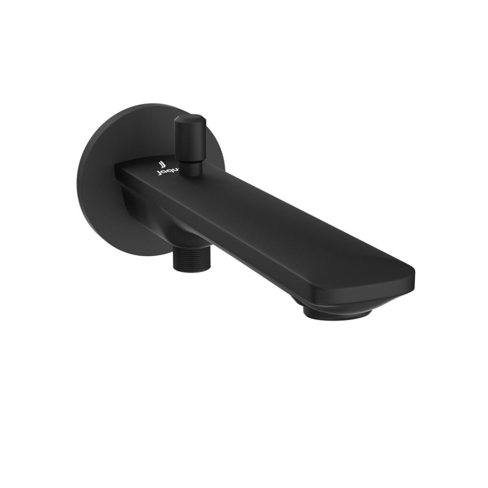 BATHTUB SPOUT WITH BUTTON ATTACHMENT - JAQUAR FAUCETS -  ( BLACK MATT - LAGUNA - 0x15 mm - 0inchX0.5inch )