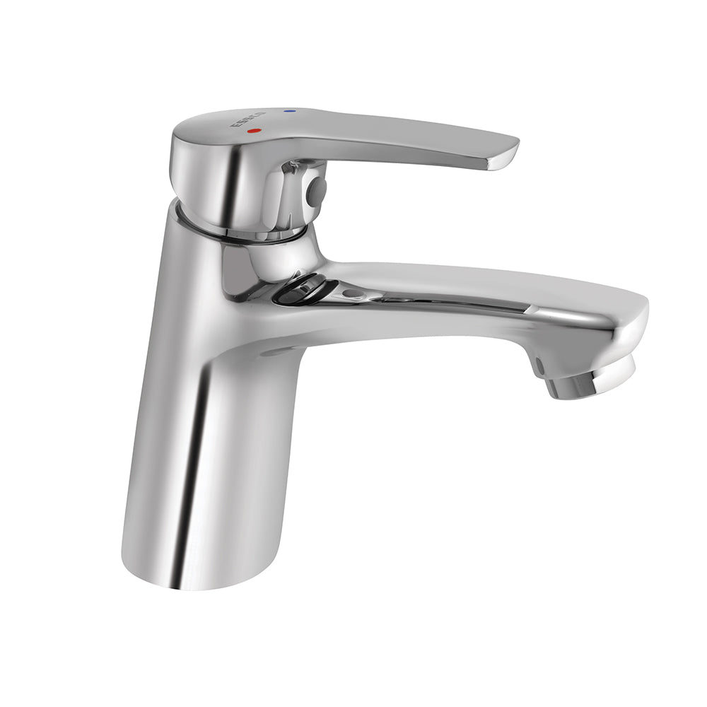 SINGLE LEVER BASIN MIXER W/POPUP - ESSCO FAUCET - ( CHROME - STELLA - 0x15 mm - 0inchX0.5inch )