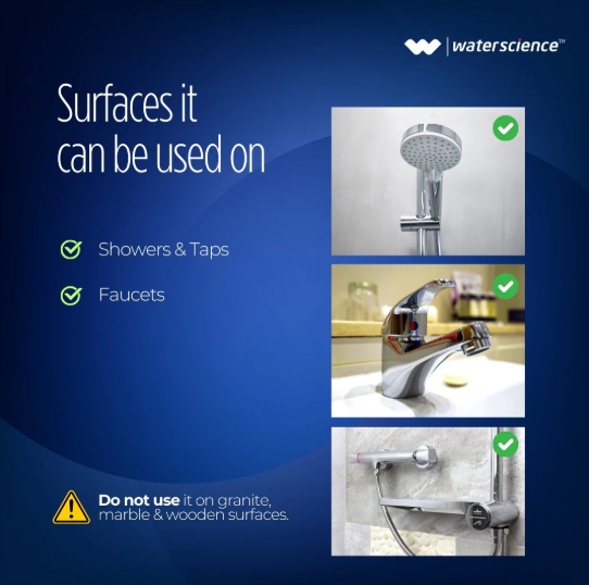 DESCALER HARD WATER STAIN CLEANERS FOR TAPS & SHOWER 500ML - SUNDRY -  (  - WATERSCIENCE - 0x0 mm - 0inchx0inch )