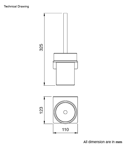 TOILET BRUSH HOLDER - AQUANT -  ( BRUSHED GOLD -  - 0x0 mm - 0inchx0inch )