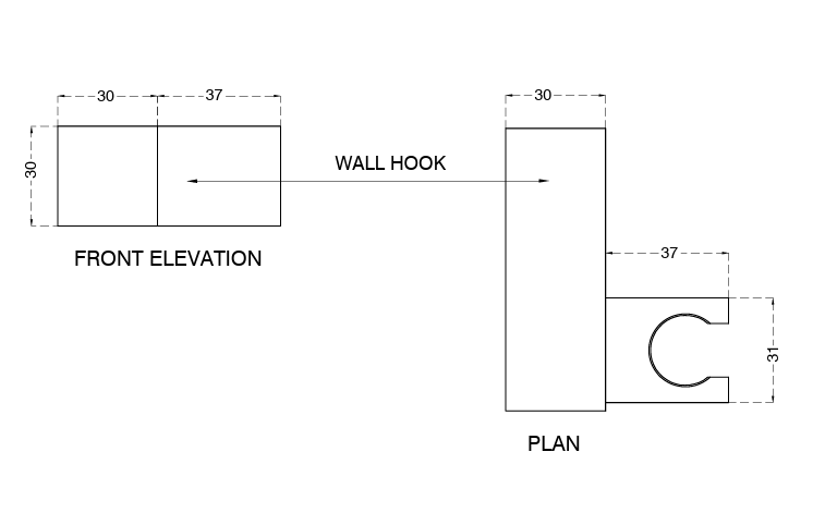 ABS WALL BRACKET SQUARE SWIVEL-AQUANT-(CHROME-0x15 mm - 0inchX0.5inch )