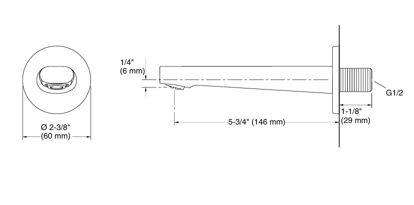 APT BATH SPOUT W/O DIVERTER - KOHLER POPULAR-(CHROME-POPULAR - 0x0 mm - 0inchx0inch )