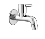 BIB COCK WITH FLANGE  - IPM -  ( CHROME - FLORA COLLECTION - 0x15 mm - 0inchX0.6inch )