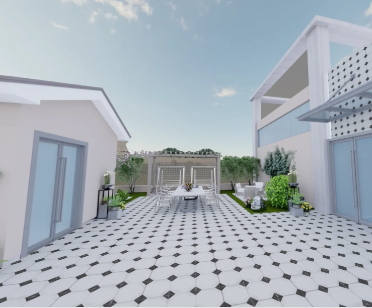 PRIME MO OCTAGONAL BLACK - CREANZA - ( - CREANZA VITRIFIED MOROCCAN - 600x600 mm - 24inchX24inch )