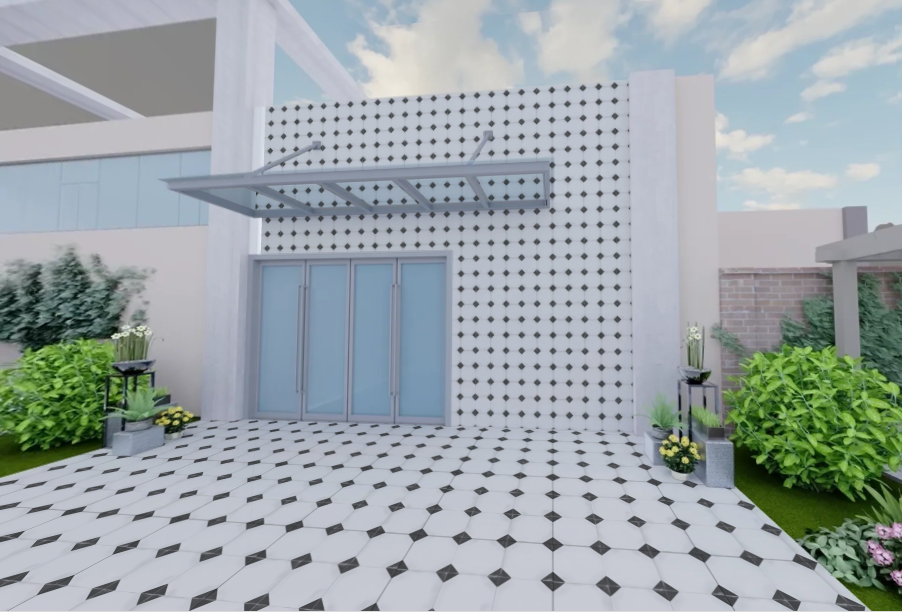 PRIME MO OCTAGONAL BLACK - CREANZA - ( - CREANZA VITRIFIED MOROCCAN - 600x600 mm - 24inchX24inch )