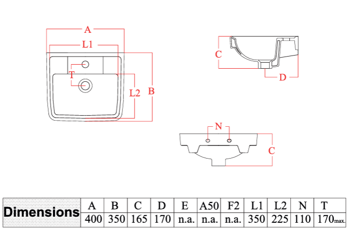 CEILO WALL HUNG WASH BASIN - HINDWARE - ( WHITE - CEILO - 0x0 mm - 0inchx0inch )