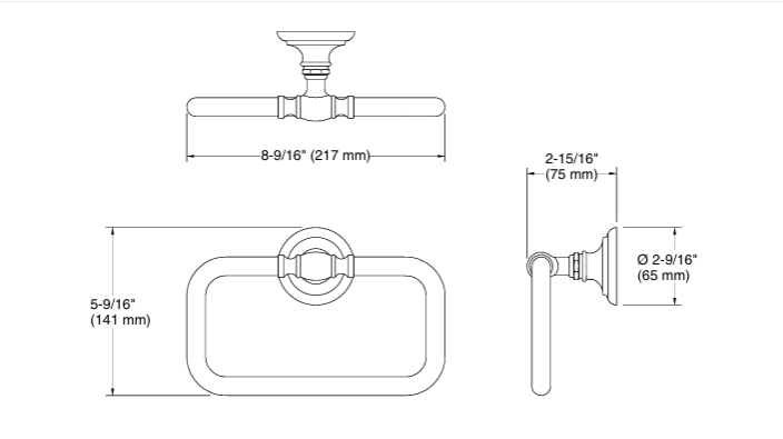ARTIFACTS TOWEL RING - KOHLER LUXURY - ( CHROME - LUXURY - 0x0 mm - 0inchx0inch )