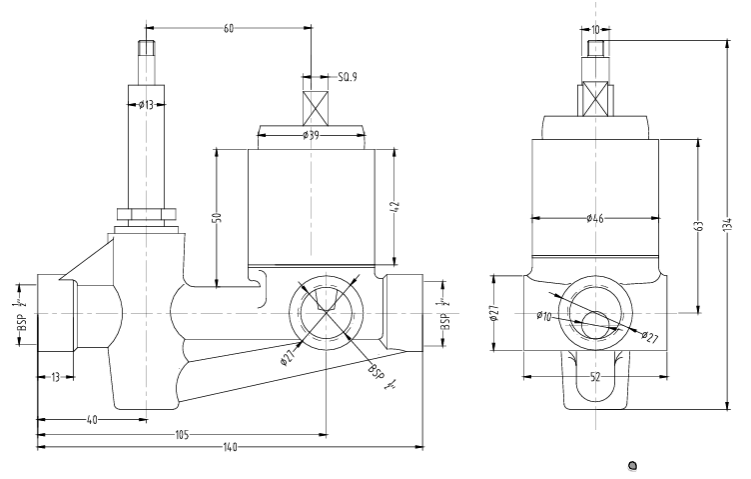 S/l CONCEALED DIVERTER BODY 35 MM - HINDWARE FAUCETS - ( POLISHED CHROME - ASPIRO - 0x0 mm - 0inchx0inch )