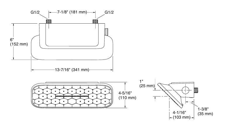 RADIANCE SHOULDER SHOWER 2F W DIVERTER - KOHLER PREMIUM - ( BLACK - PREMIUM - 0x0 mm - 0inchx0inch )