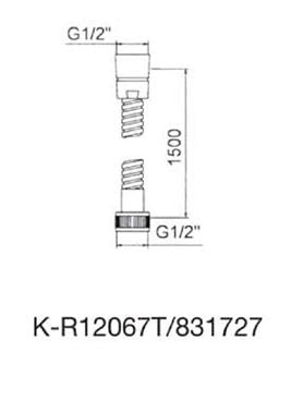 (PRUN)SPRAY HOSE ASSY - KOHLER PREMIUM -  ( FRENCH GOLD - PREMIUM - 0x0 mm - 0inchx0inch )