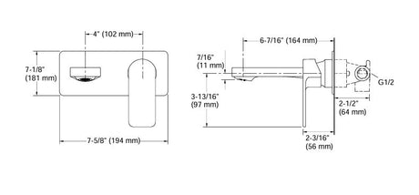 PARALLEL WM SC LAV FAUCET COMBO - KOHLER PREMIUM -  ( ROSE GOLD - PREMIUM - 0x15 mm - 0inchX0.6inch )