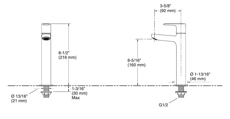 ACCLIV TALL PILLAR TAP (COLD ONLY) - KOHLER POPULAR - ( CHROME - POPULAR - 0x15 mm - 0inchX0.6inch )