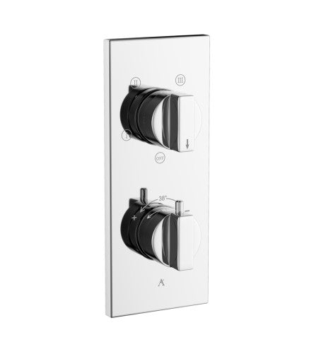 CONC.THERMO SET 2IN 4OUT+1FREE W/SHUTOFF - ARTIZE FAUCET - ( CHROME - THERMATIK-R - 0x20 mm - 0inchX0.75inch )