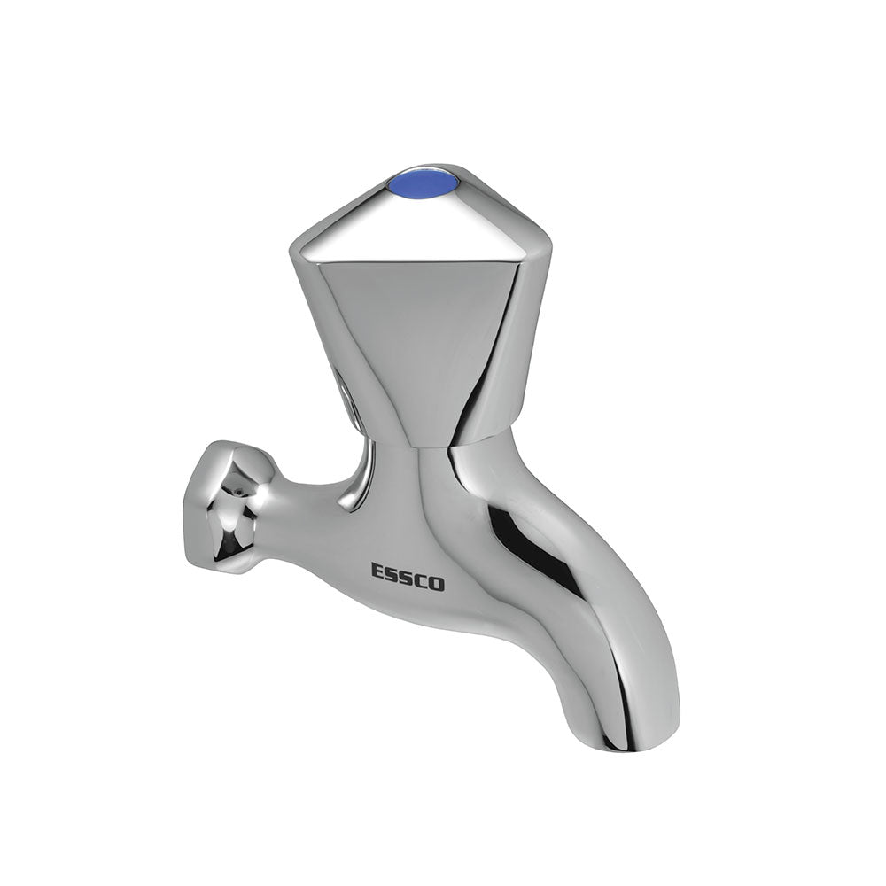 BIB COCK SHORT BODY W/O FLANGE - ESSCO FAUCET - ( CHROME - TROPICAL - 0x15 mm - 0inchX0.5inch )
