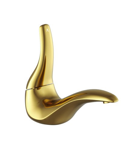 SL BASIN MIXER W/O POPUP W/PIPES - ARTIZE FAUCET - ( GOLD BRIGHT PVD - TAILWATER - 0x0 mm - 0inchX0inch )
