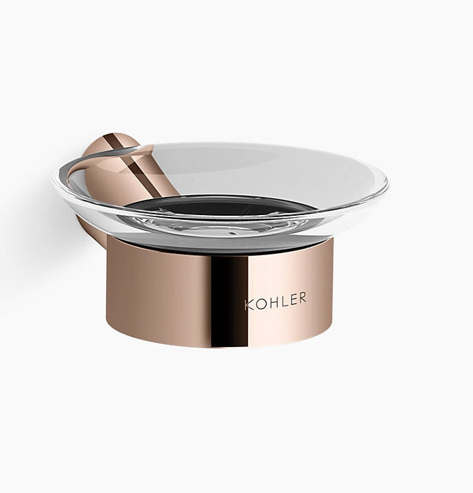 ACCENT-SOAP DISH - KOHLER PREMIUM -  ( ROSE GOLD - PREMIUM -123×107×46mm -4.84×4.21×1.81in)