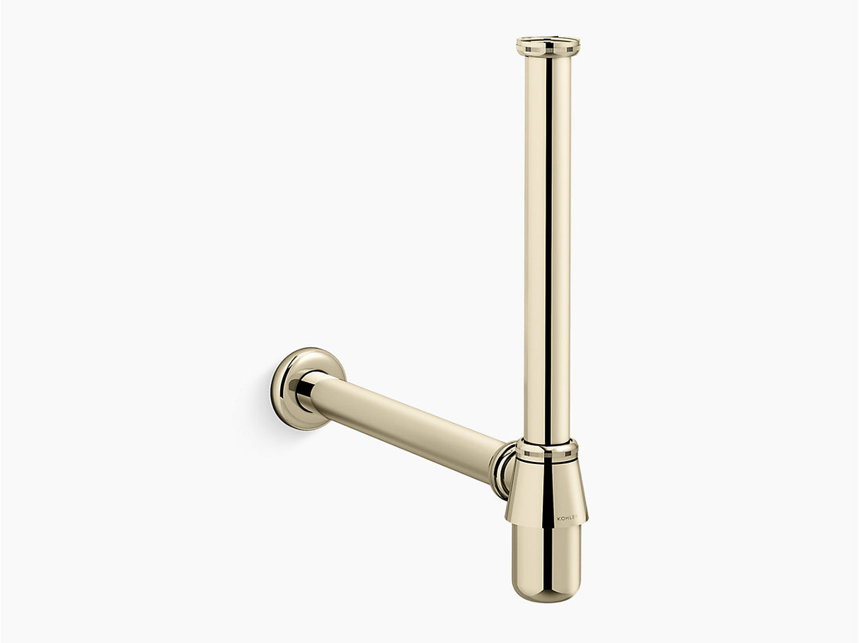 COMPLEMENTARY-BOTTLE TRAP W/EXTENS PIPE - KOHLER POPULAR - ( FRENCH GOLD - POPULAR - 0x350 mm - 0inchX14inch )