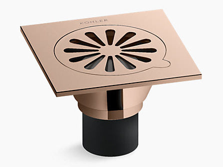 FLOOR DRAIN - KOHLER POPULAR - ( ROSE GOLD - POPULAR - 0x100 mm - 0inchX4inch )