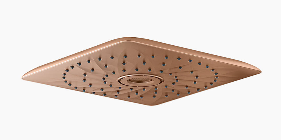 RAIN MAX SQUARE RH DUAL CORE SHOWER HEAD - KOHLER PREMIUM -  ( VIBRANT BRUSHED ROSE GOLD - PREMIUM - 305x305 mm - 12.2inchX12.2inch )