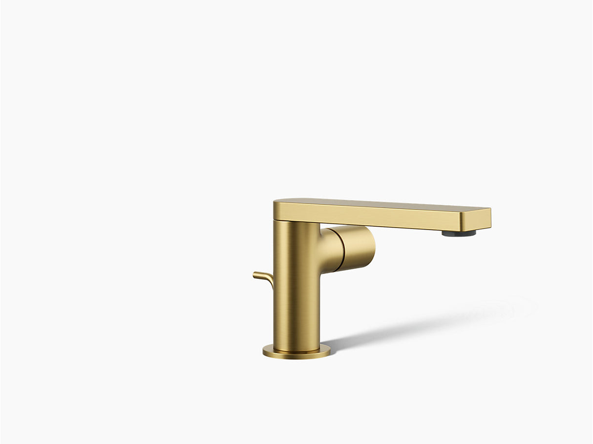 COMPOSED SINGLE-HANDLE FAUCET, CYLINDER - KOHLER LUXURY - ( VIBRANT BRUSHED MODERNE BRASS - LUXURY - 0x15 mm - 0inchX0.5inch )
