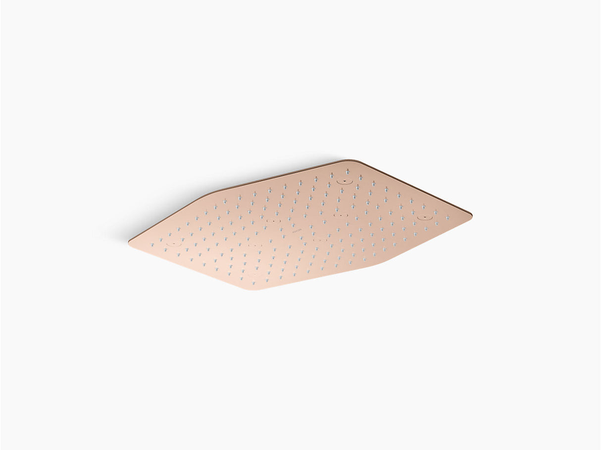 ML EDGE DF HEXAGON RAIN PANEL - KOHLER LUXURY - ( ROSE GOLD - LUXURY - 425x330 mm - 17inchX13.2inch )