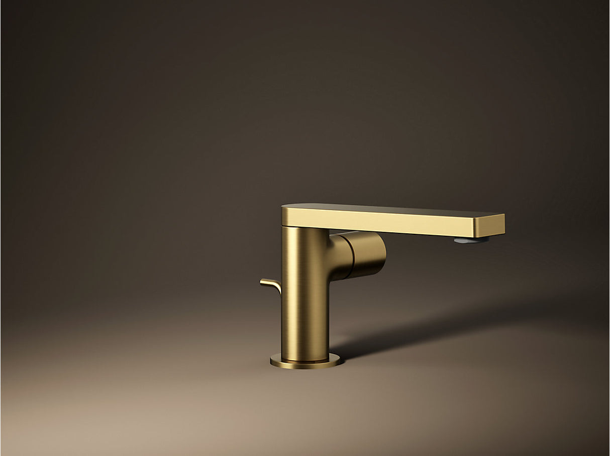 COMPOSED SINGLE-HANDLE FAUCET, CYLINDER - KOHLER LUXURY - ( VIBRANT BRUSHED MODERNE BRASS - LUXURY - 0x15 mm - 0inchX0.5inch )
