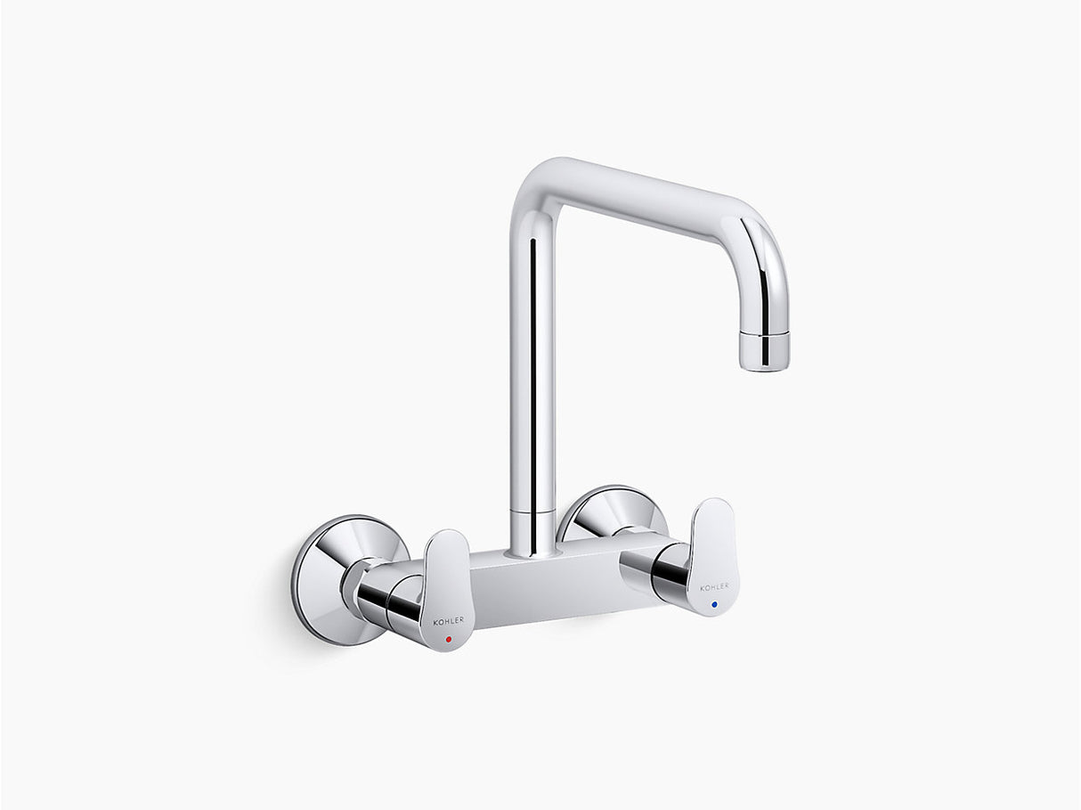 JULY-WALL MOUNT KITCHER MIXER - KOHLER POPULAR - ( POLISHED CHROME - POPULAR - 0x15 mm - 0inchX0.5inch )