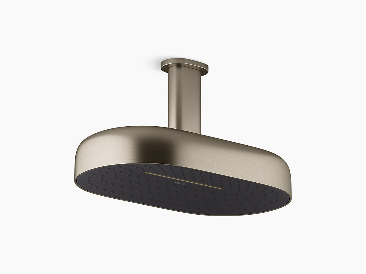 STATEMENT 2FLOW RIBBON RAINHEAD SHOWER - KOHLER LUXURY - ( BRUSHED BRONZE - LUXURY - 0x353 mm - 0inchX14inch )