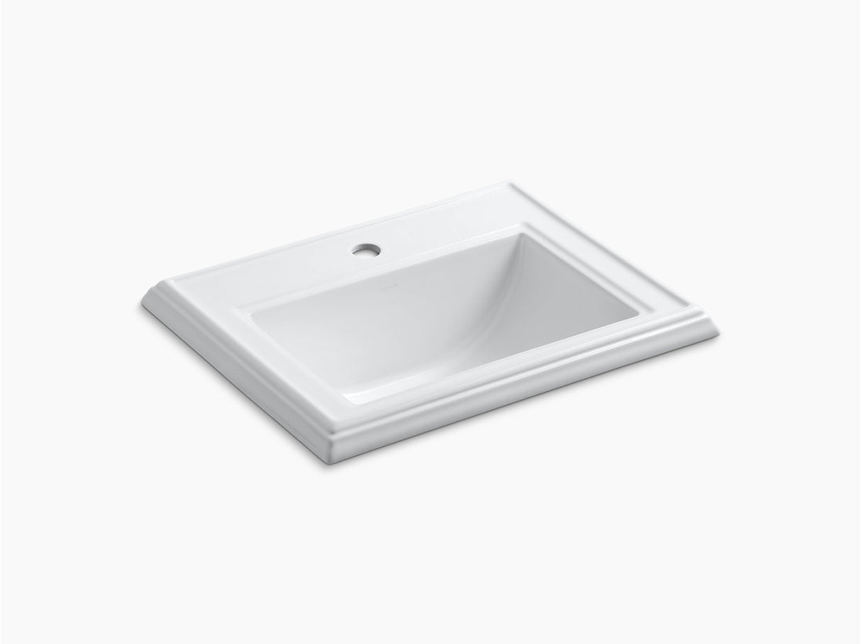 SELF RIMMING BASIN W/1 F.HOLE&OVERFLOW - KOHLER PREMIUM - ( WHITE - PREMIUM - 579x459 mm - 23inchX18inch )