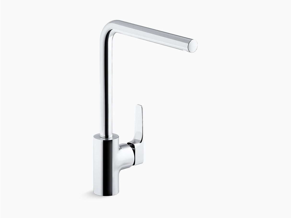 ALEO TUBE SPOUT KITCHEN MIXER - KOHLER PREMIUM - ( POLISHED CHROME - PREMIUM - 0x15 mm - 0inchX0.6inch )