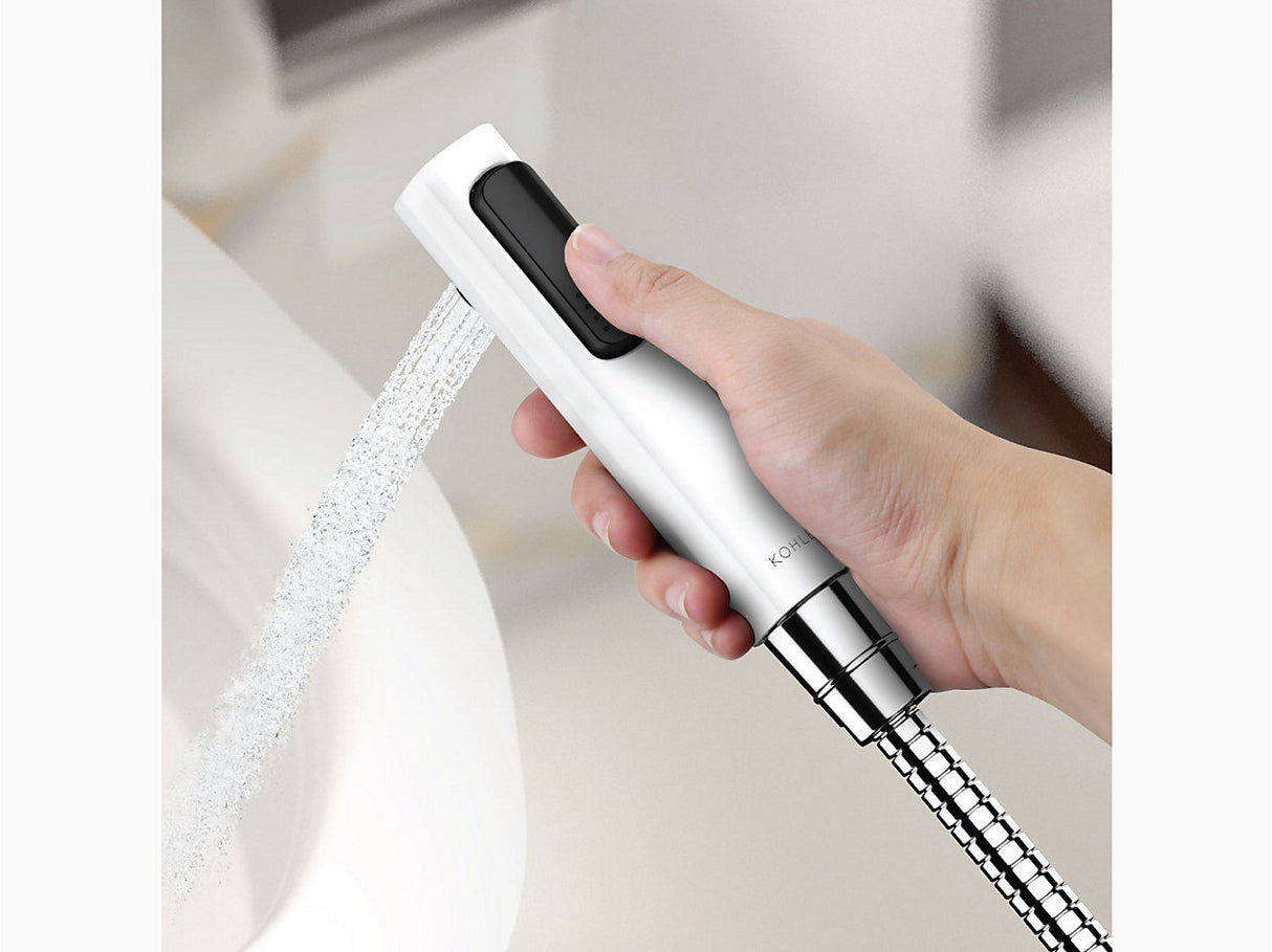 (PRUN)CUFF HEALTH FAUCET - KOHLER PREMIUM -  ( WHITE - PREMIUM - 0x15 mm - 0inchX0.6inch )