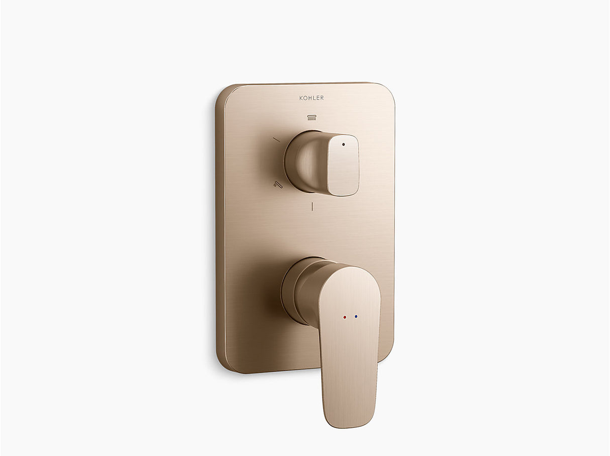 AT360 BATH & SHOWER TRIM+VALVE - KOHLER PREMIUM - ( BRUSHED BRONZE - PREMIUM - 0x15 mm - 0inchX0.5inch )