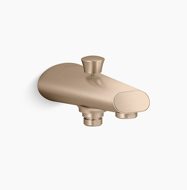 COMPLEMENTARYBATH SPOUT W/DIVER FLATFACE - KOHLER POPULAR-( BRUSHED BRONZE - POPULAR - 0x0 mm - 0inchx0inch )