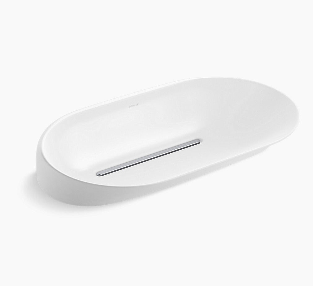 SVEDA 663 MM OVAL VESSEL BATHROOM SINK - KOHLER LUXURY - ( WHITE - LUXURY - 0x0 mm - 0inchx0inch )